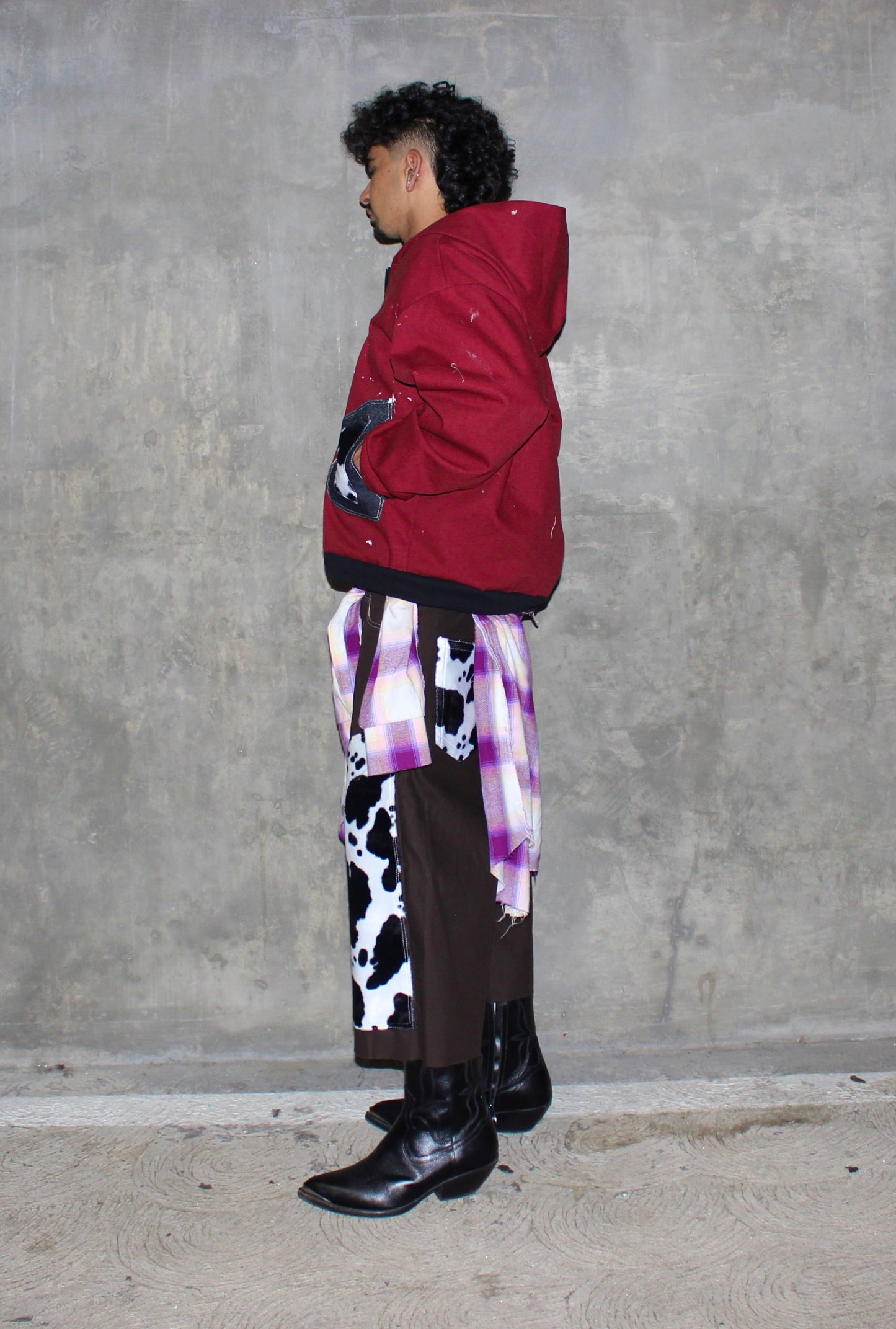 Cow doubleknee shorts