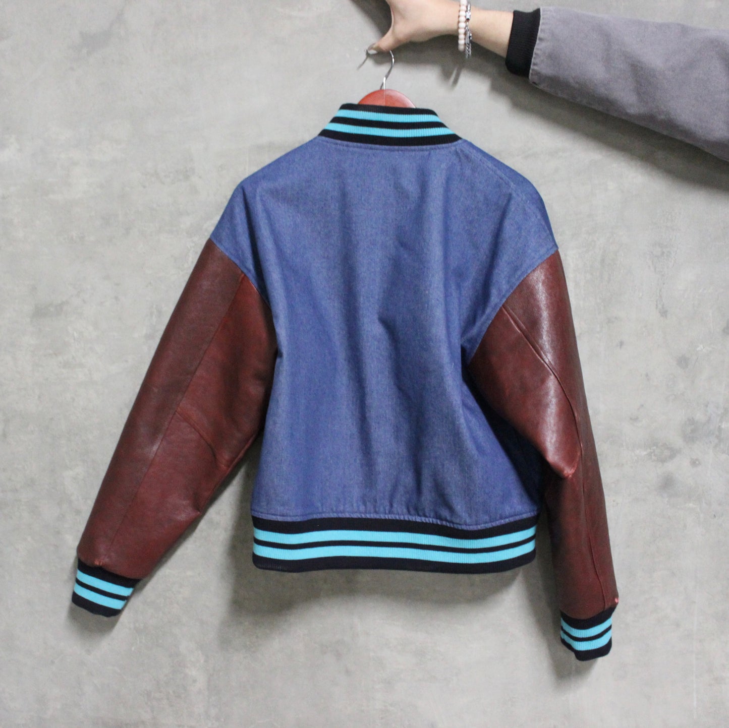 1/1 Sample Denim Varsity Jacket