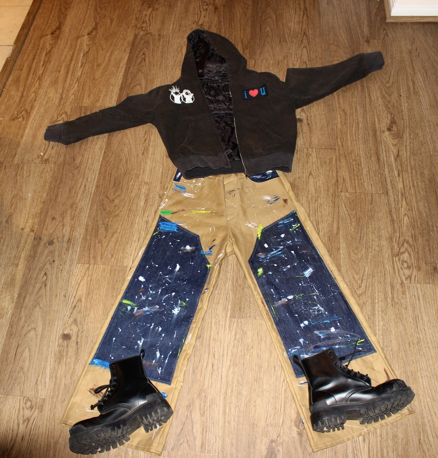 Doubleknee workwear paint pants