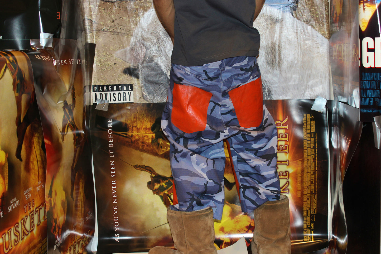 Camo painted shorts