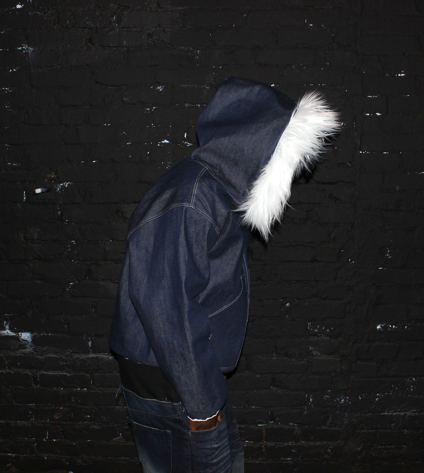 Allure Fur Hoodie V2 Indigo