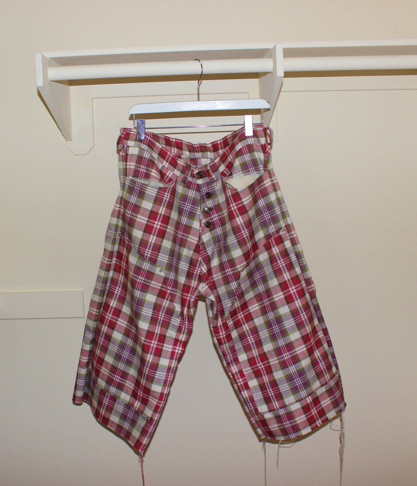 Plaid Doubleknee shorts