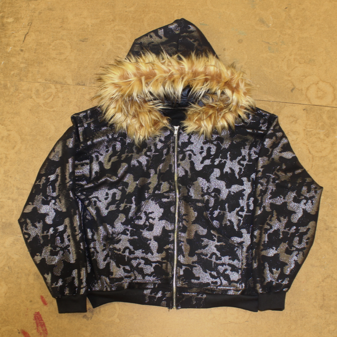 Allure Fur Hoodie V2 ² “Midnight Glitter”