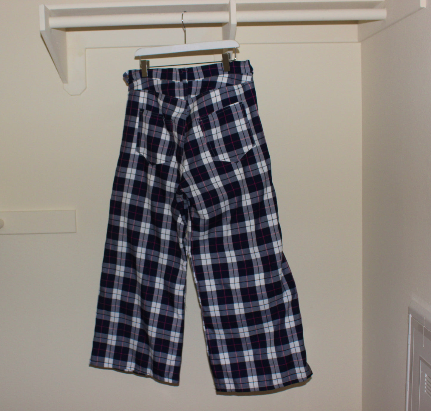 Baggy doubleknee Plaid Pants