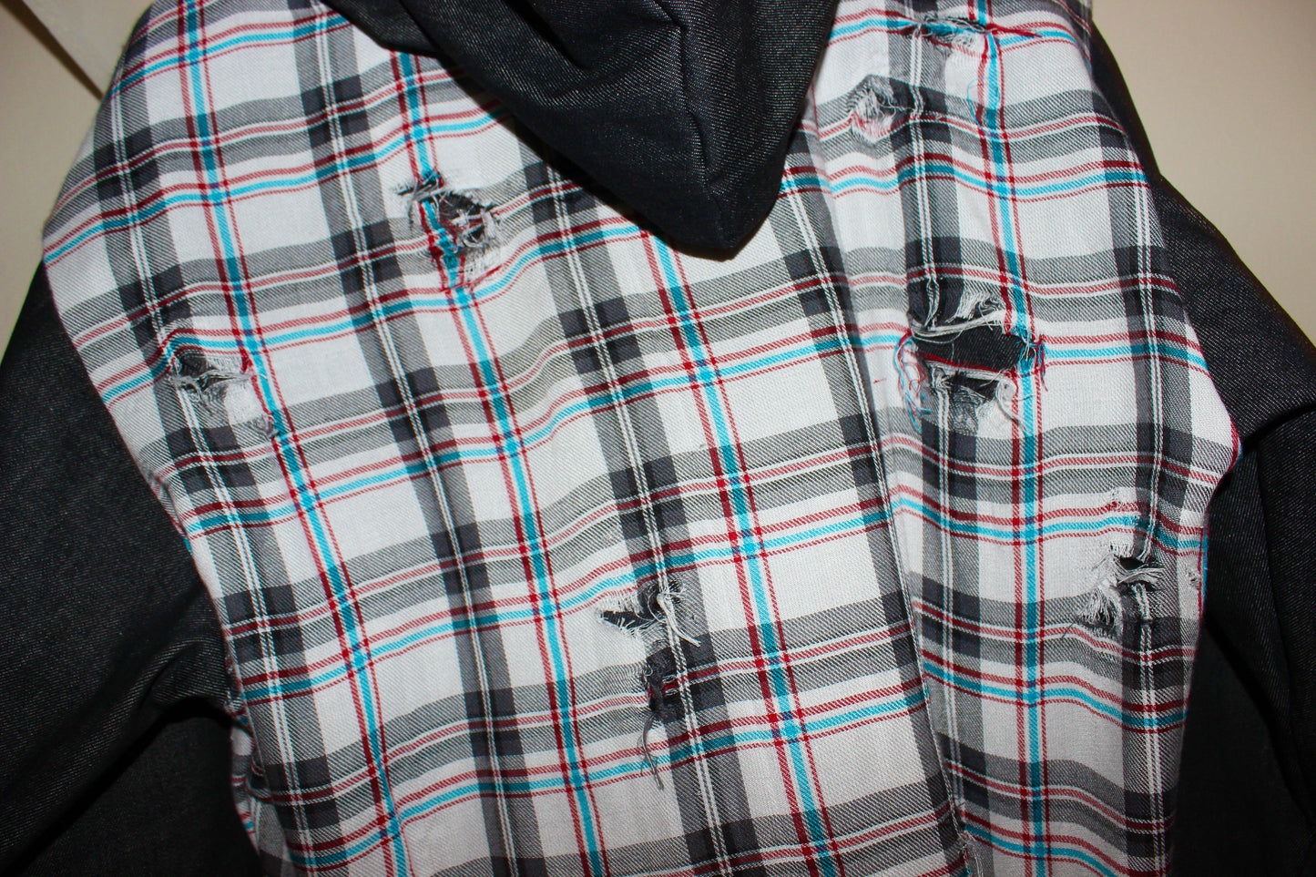 Plaid Denim Jacket