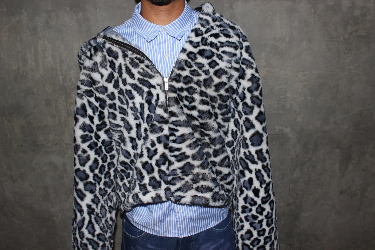 Leopard fur jacket
