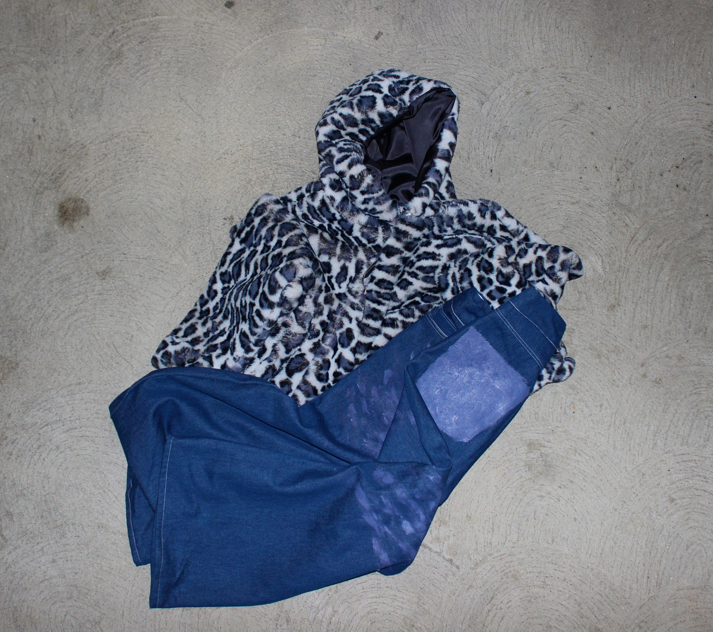 Leopard fur jacket