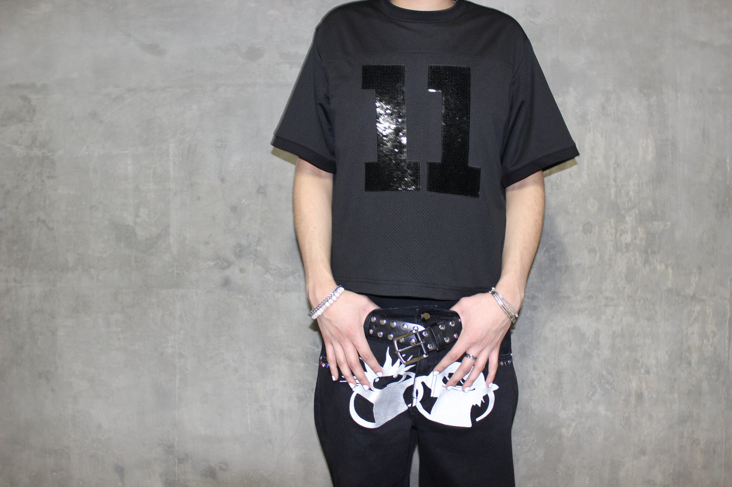 Sequin Embroidered Jersey