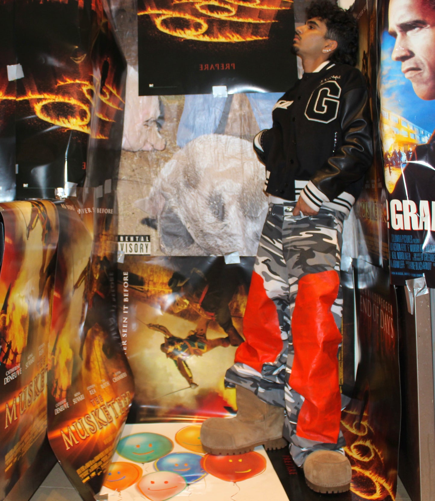 Camo painted pants