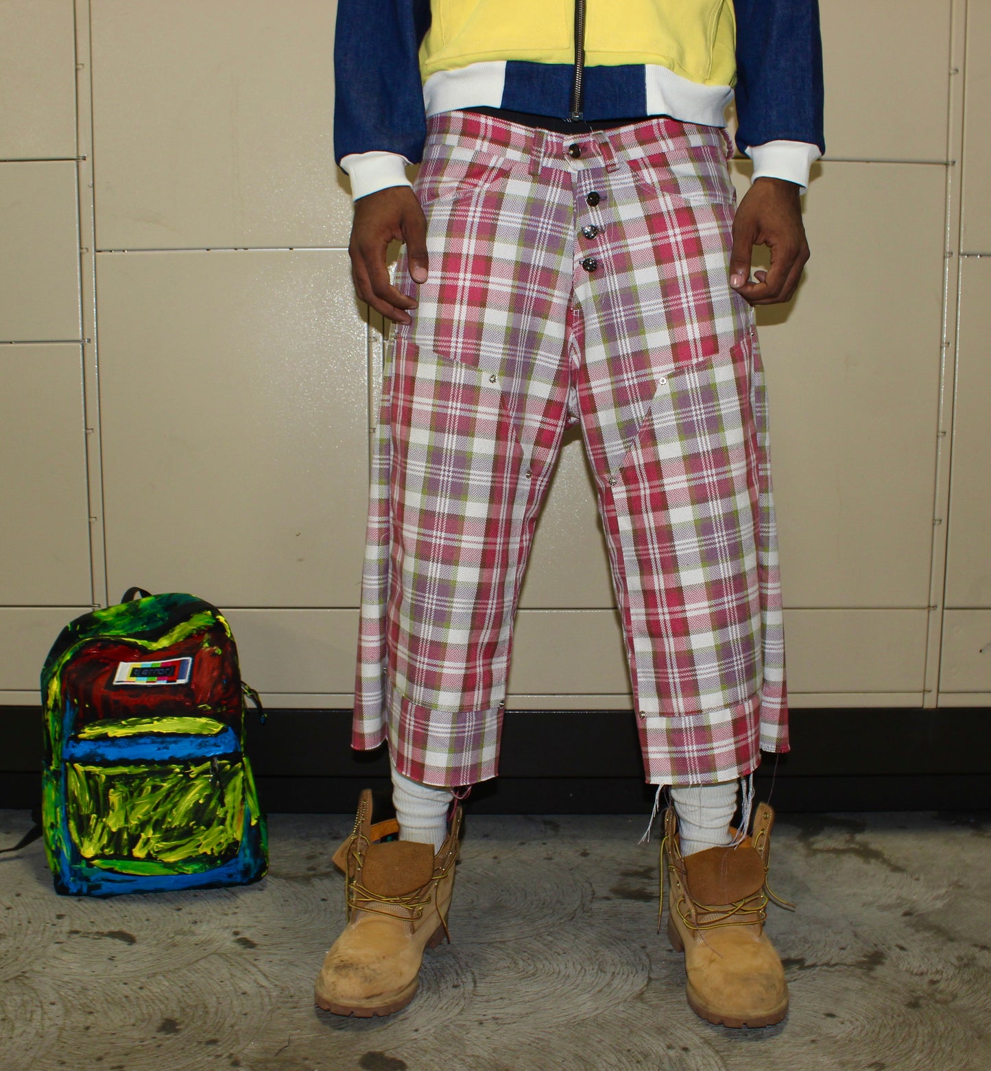 Plaid Doubleknee shorts