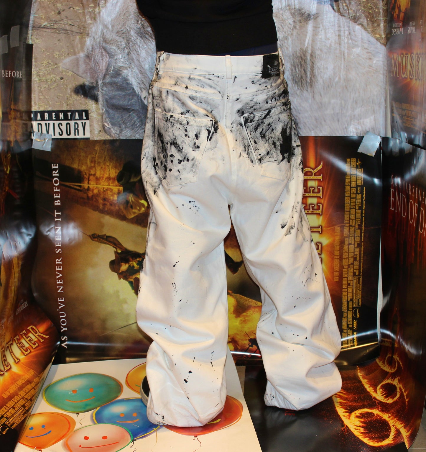 Baggy Paint Denim
