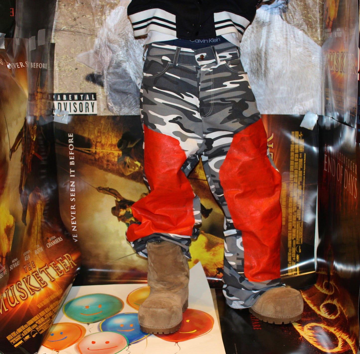 Camo painted pants