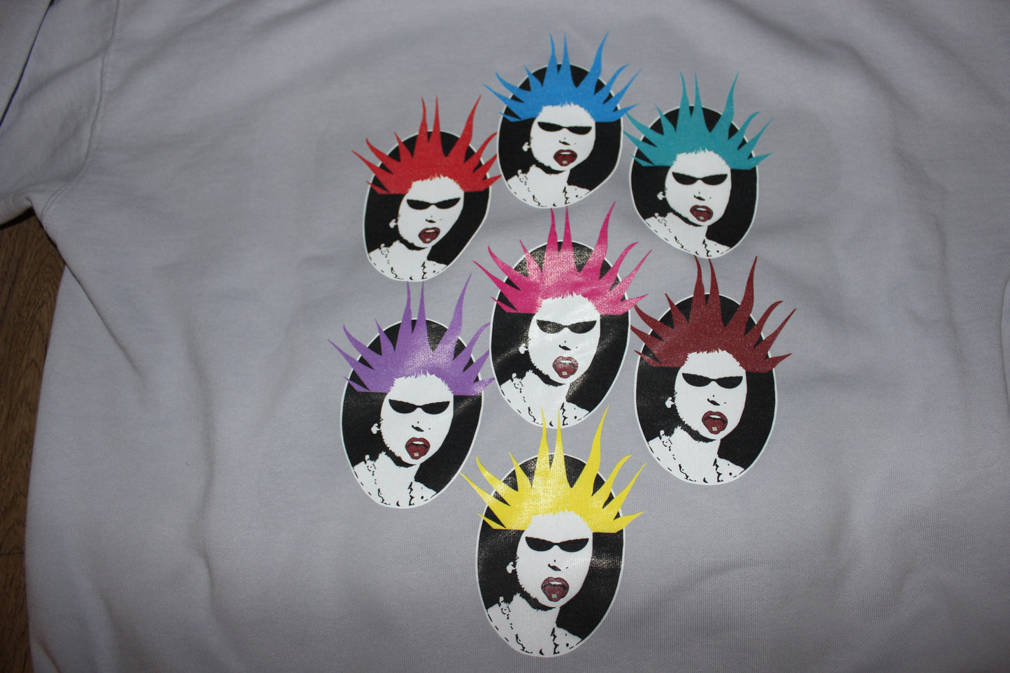 London multi face Hoodie