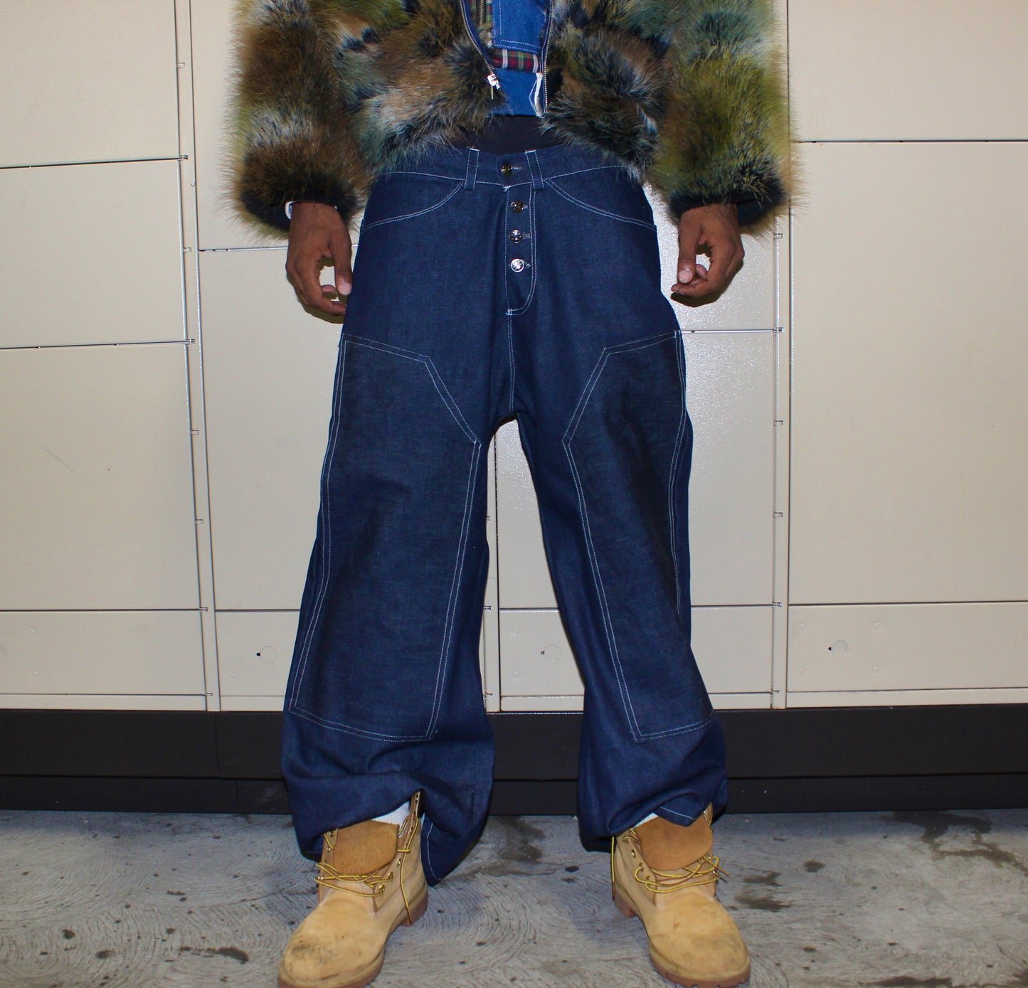 Doubleknee indigo Denim