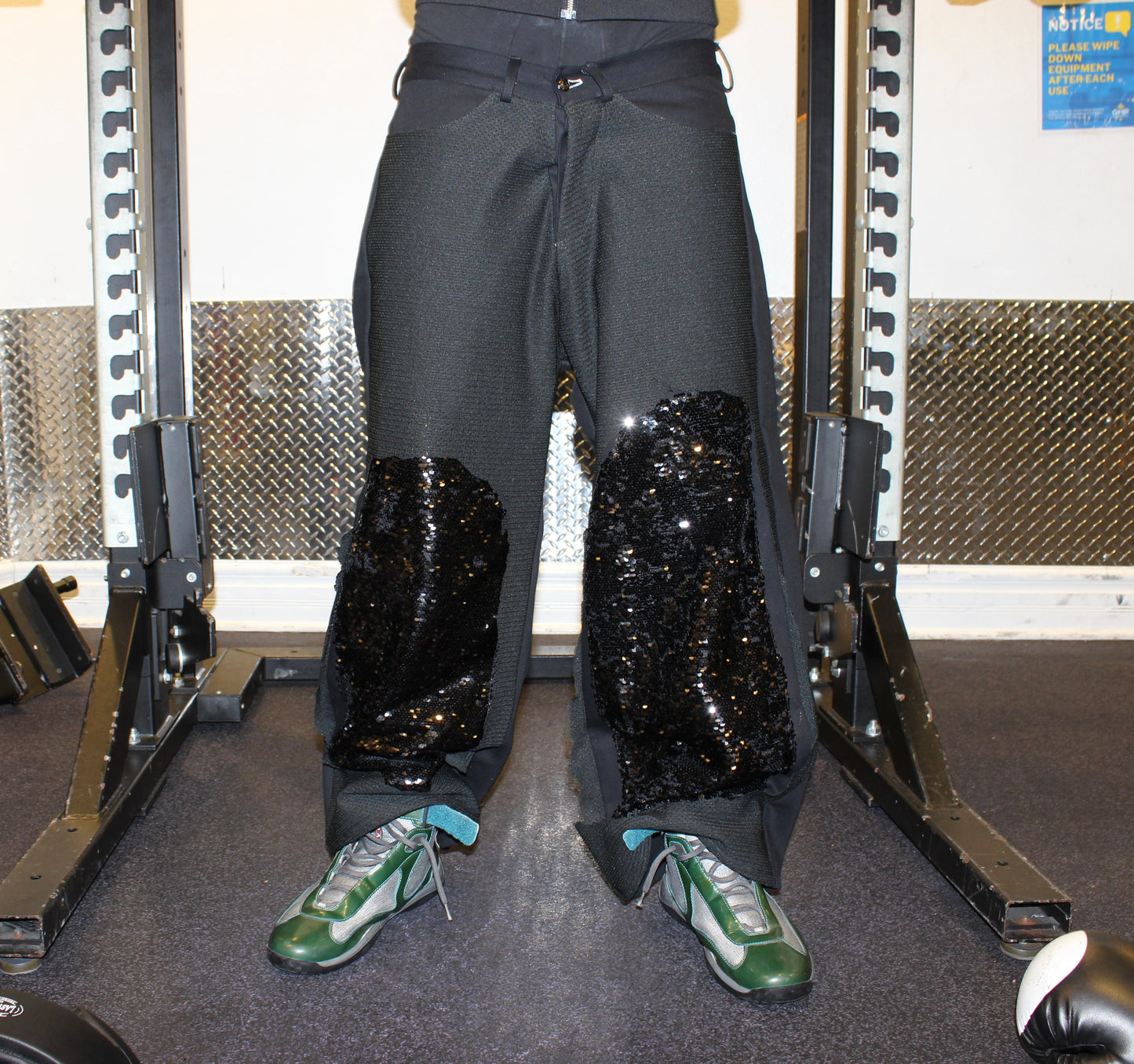 Black Sequin Denim
