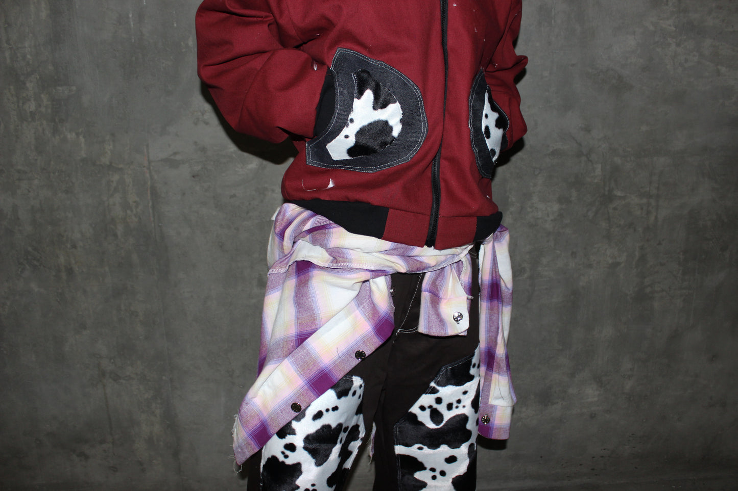 Cow doubleknee shorts