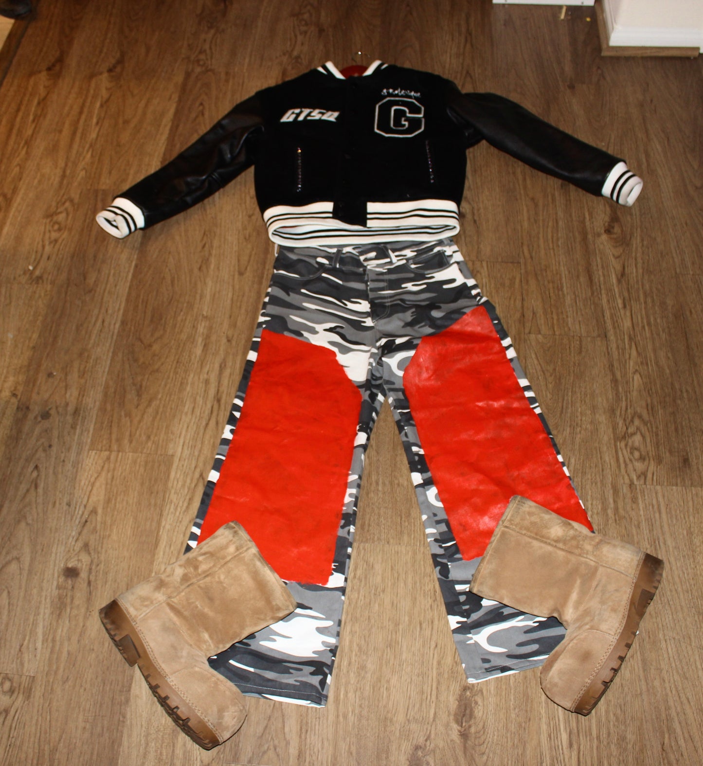 Camo painted pants
