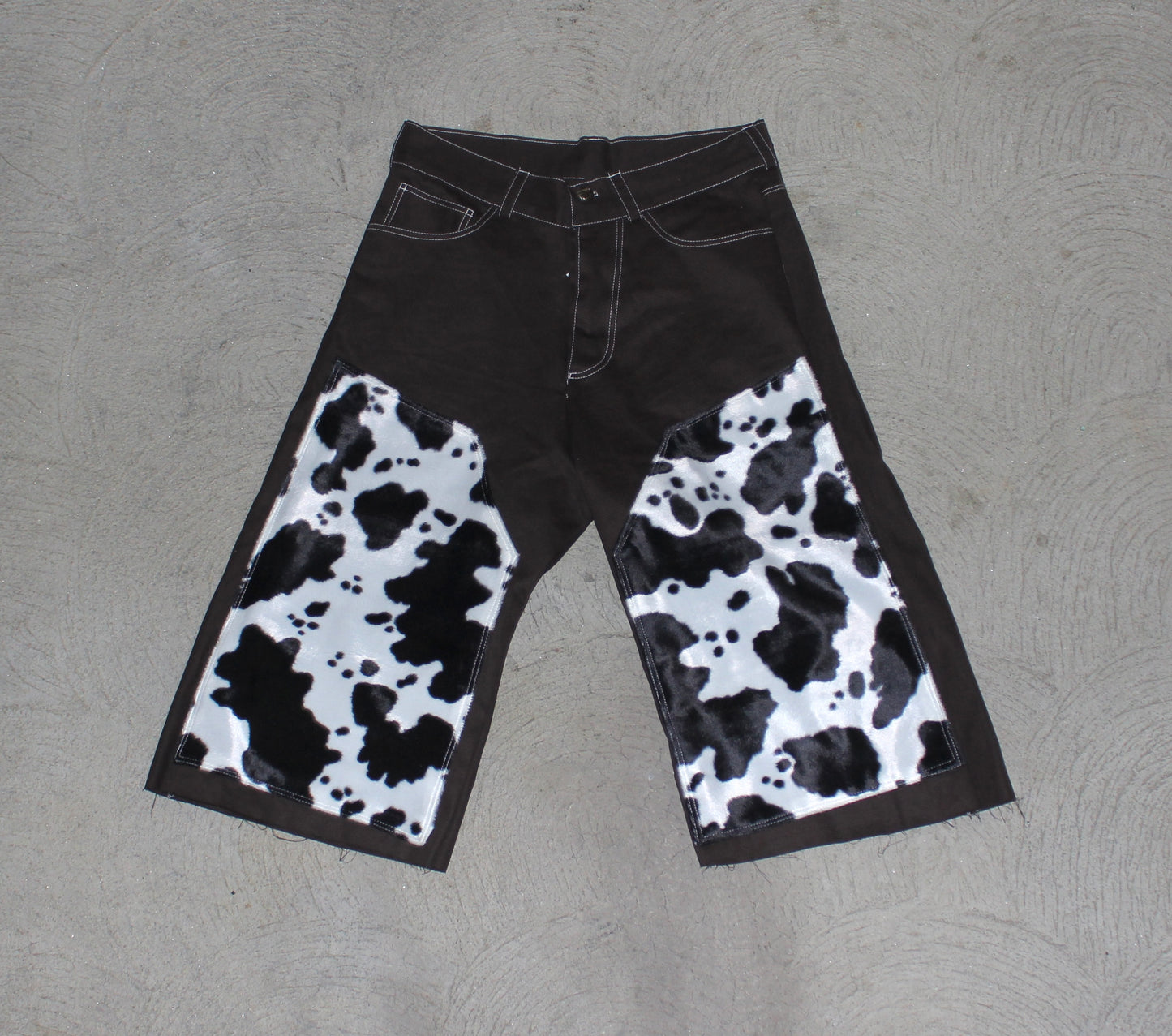 Cow doubleknee shorts