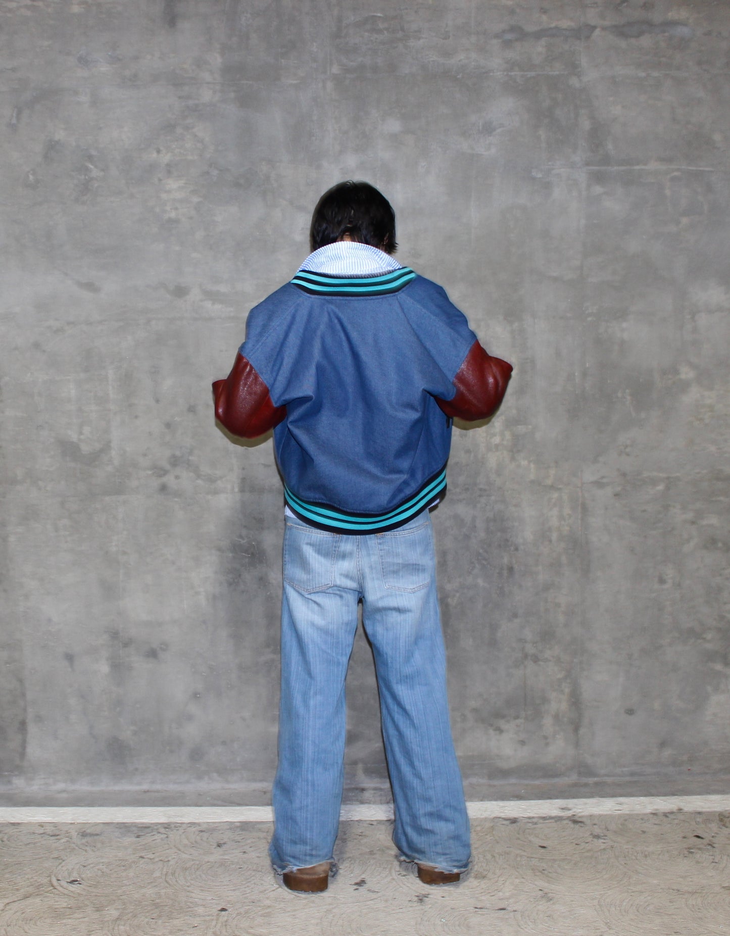 1/1 Sample Denim Varsity Jacket