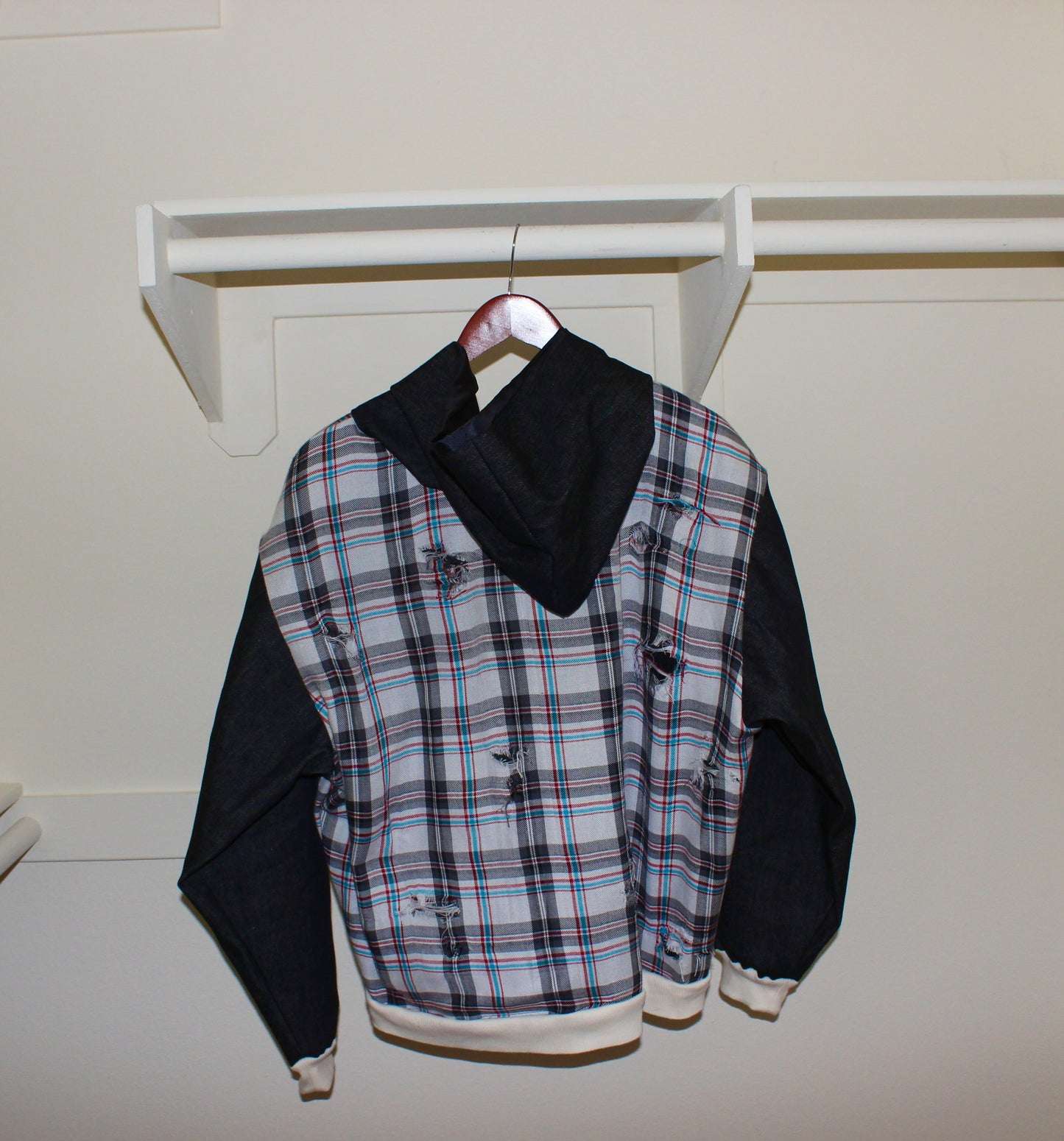 Plaid Denim Jacket