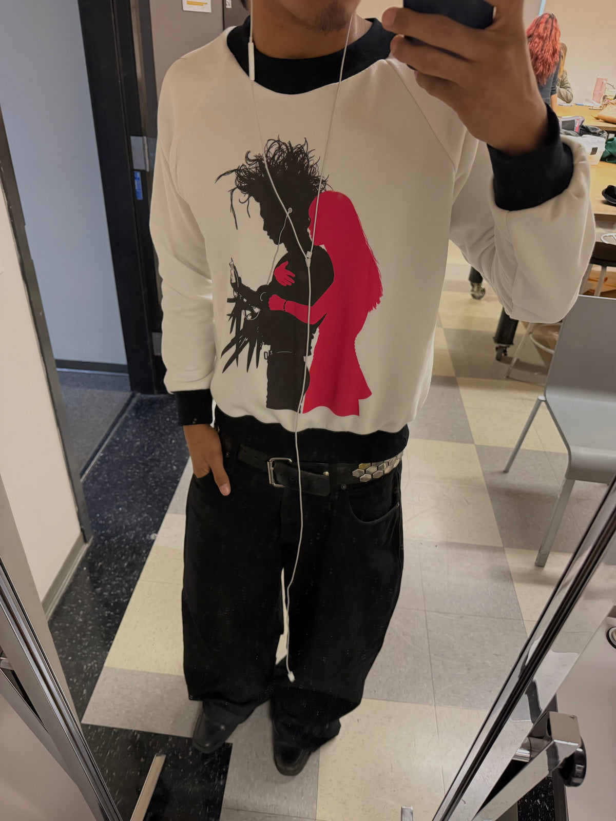 Edward Scissorhands ipod Crewneck