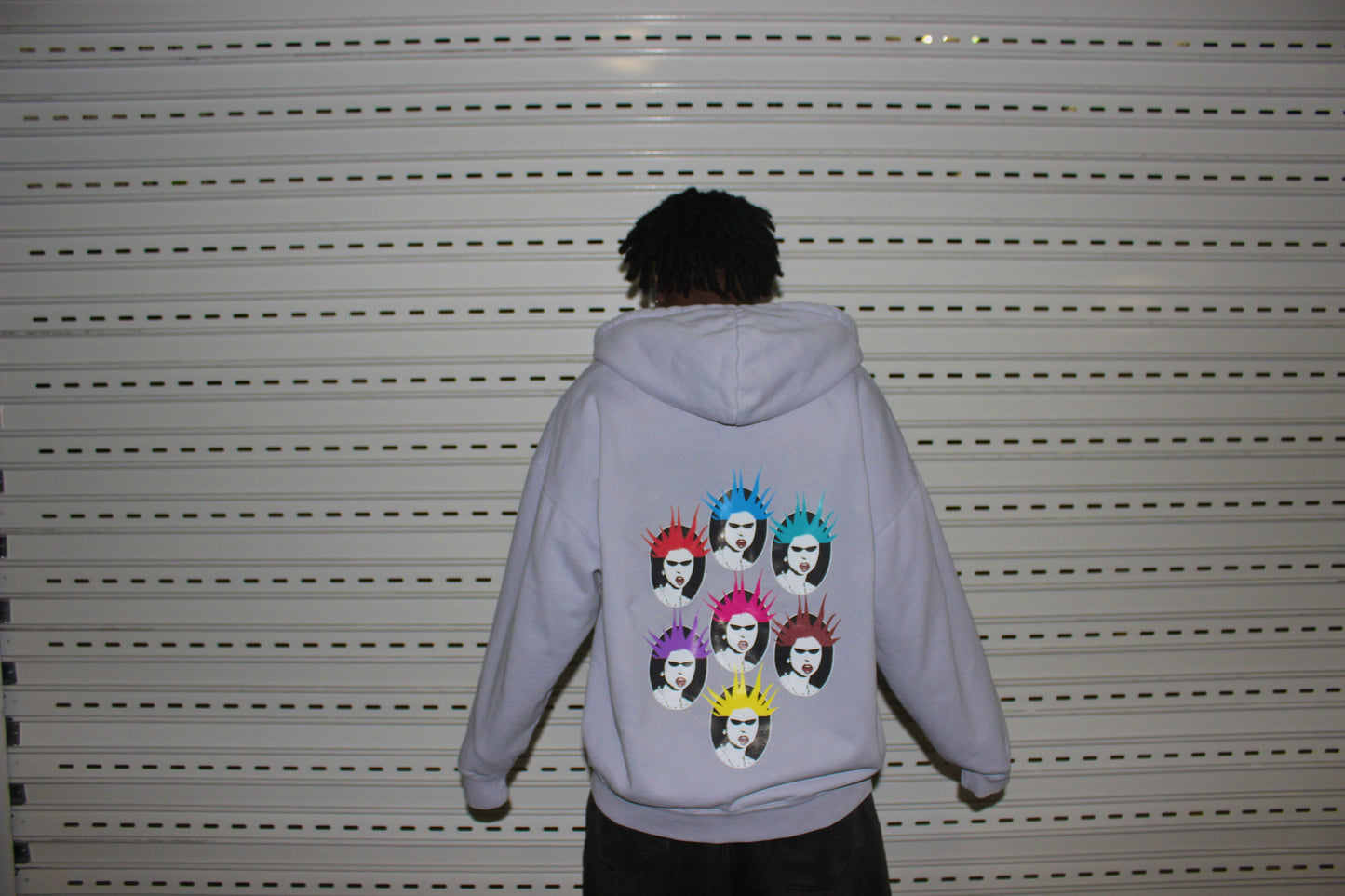 London multi face Hoodie