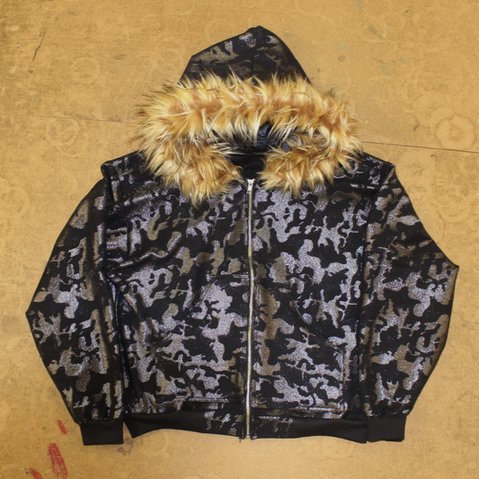 Allure Fur Hoodie V2 ² “Midnight Glitter”