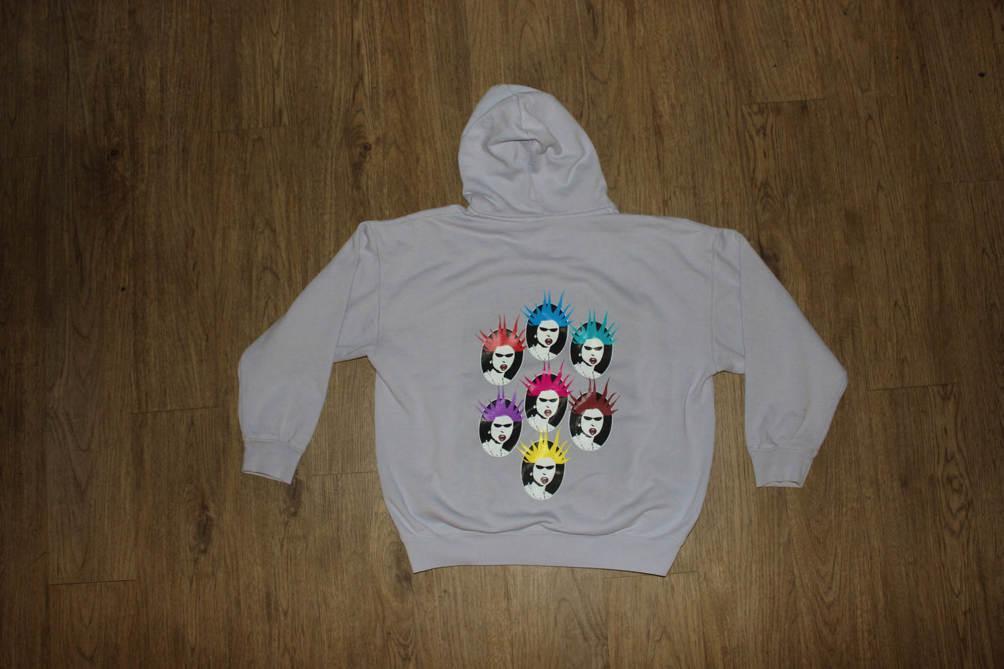 London multi face Hoodie