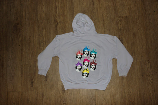 London multi face Hoodie