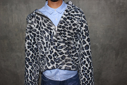 Leopard fur jacket