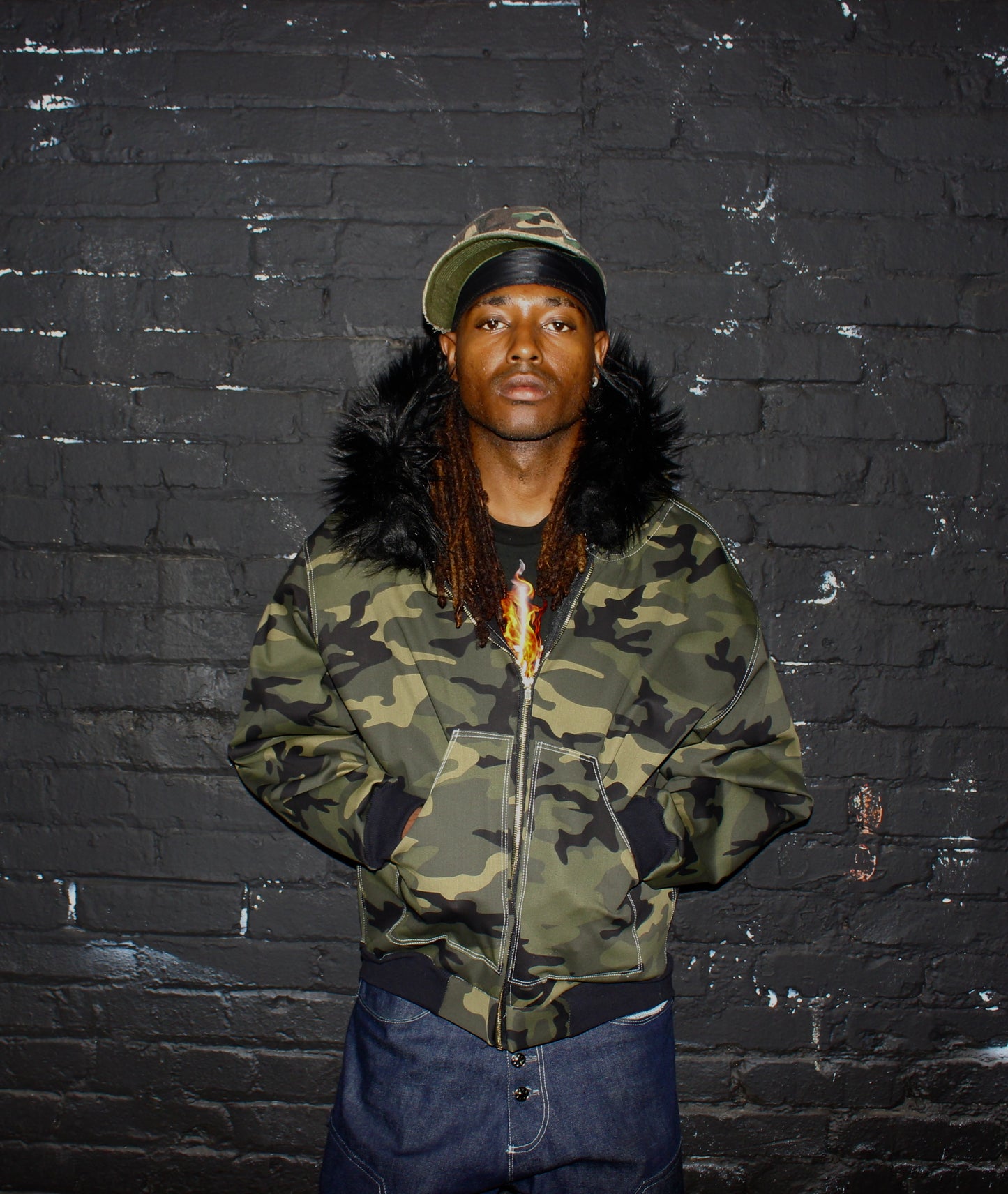 Allure Fur Hoodie V2 Green Camo