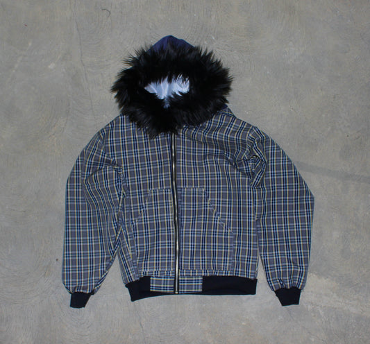 Allure Fur Hoodie V2 Canvas Plaid
