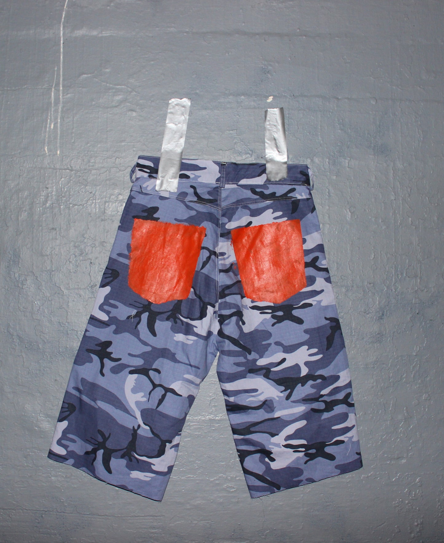 Camo painted shorts