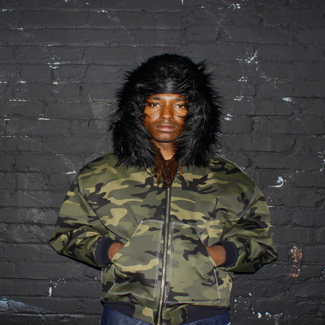 Allure Fur Hoodie V2 Green Camo