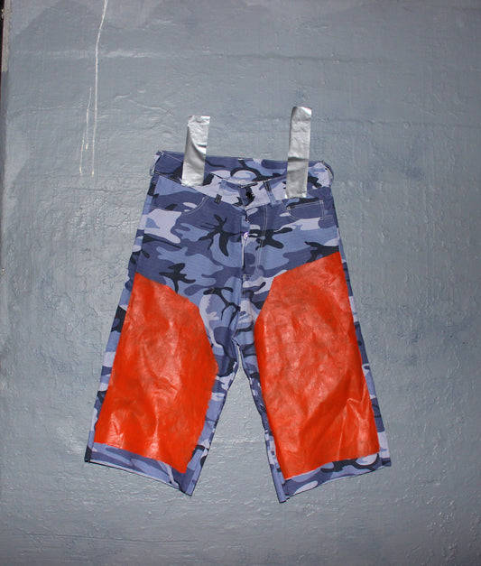 Camo painted shorts