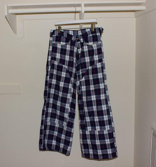 Baggy doubleknee Plaid Pants