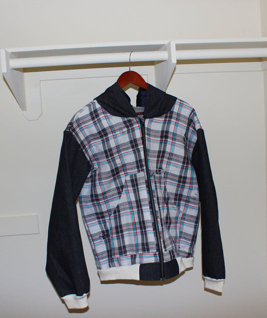 Plaid Denim Jacket