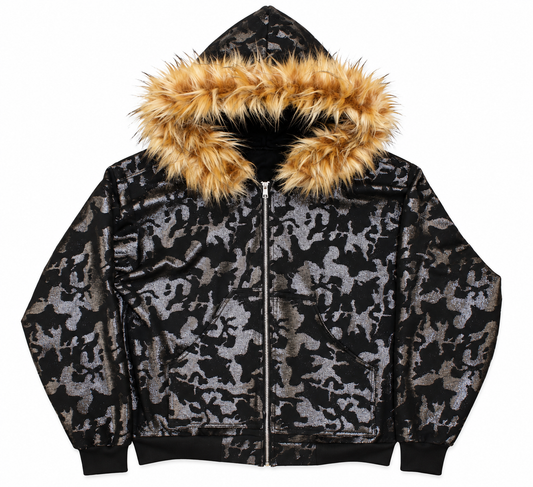 Allure Fur Hoodie V2 ² “Midnight Glitter”
