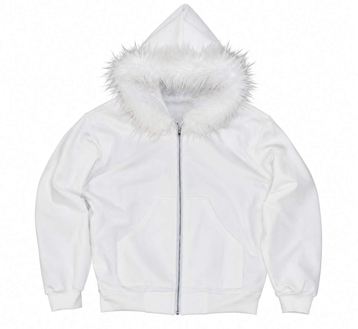 Fur Hoodie V2 White