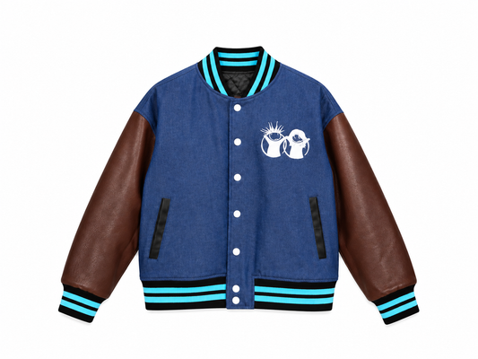 Sample Denim Varsity Jacket